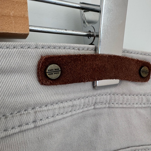 Zara Man Skinny Jeans White/Gray (US 34) - Picture 7 of 7